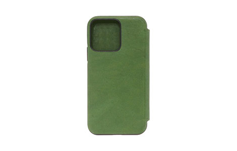 yauzFOX AGING-LEATHER FOLIO CASE FOR iPhone 13 Pro^Green