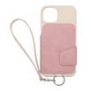 yauzRAKUNI Soft Leather Case for iPhone 13^Beige Pink