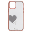 yauzBlanccoco Matte Metal Hybrid Case for iPhone 12 mini^Pink Gold CHIC HEART