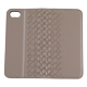 yauzBlanccoco NY-Intrecciato Genuine Leather Case for iPhone SEi3j^Chic Taupe