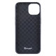 yauzBlanccoco NY-Intrecciato Soft & Slim Case for iPhone 14^Mode Black