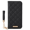 yauzGRAMAS COLORS QUILT Leather Case for iPhone 12_iPhone 12 Pro/Black