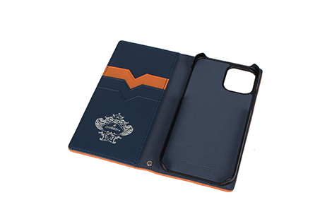 yauzOrobianco Emboss Book Type case for iPhone 12_iPhone 12 Pro^Navy