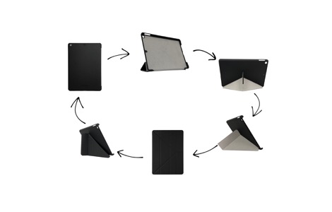 Pipetto Origami Case for iPad(7)^Black