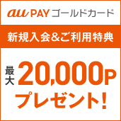 au PAY カード 新規入会＆ご利用特典