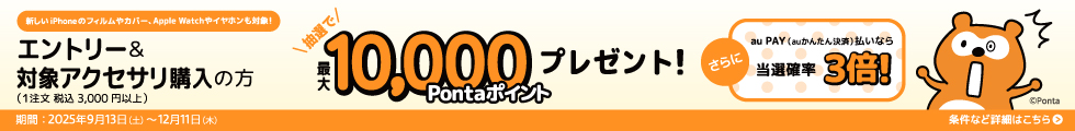 ?大10,000Pontaポイント?レゼントキャンペ?ン