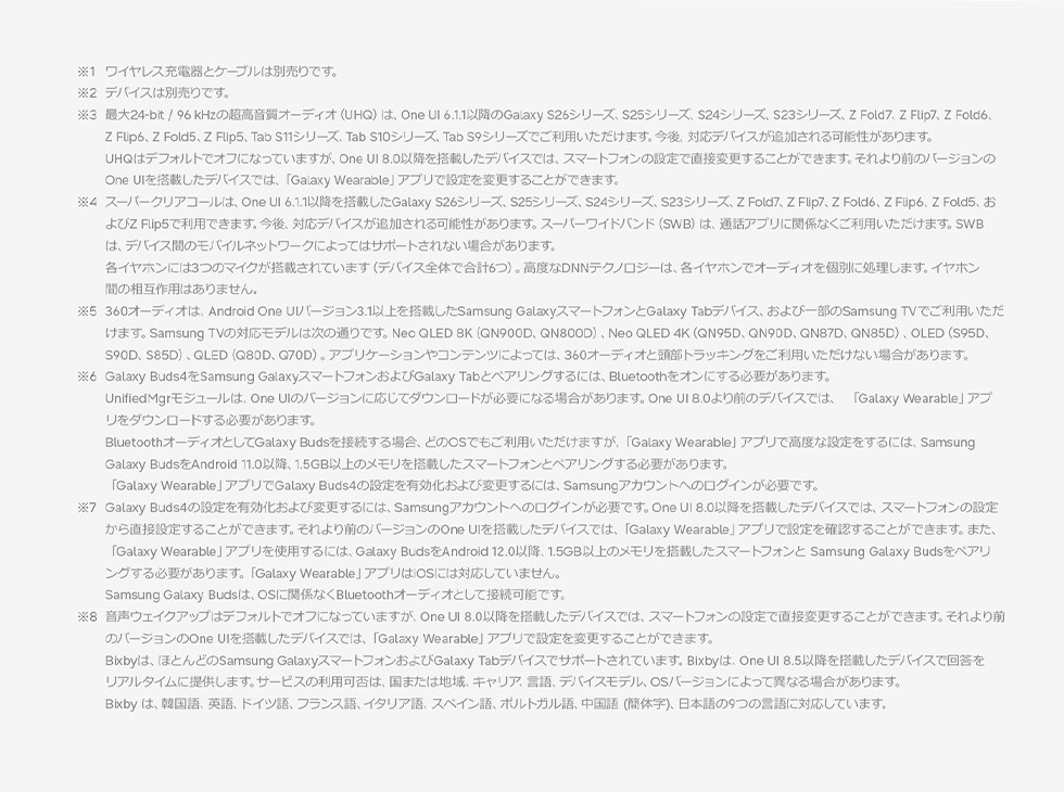 Samsung Galaxy Buds4�@�ڍ�