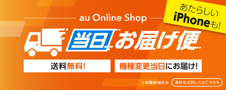 au Online Shop 当日お届け便