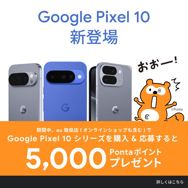 ԒAau戵X(ICVbv܂)Google Pixel 10 V[Yw&傷5,000Ponta|Cgv[g ڂ͂