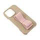 LANVIN en Bleu - Slim Wrap Case Stand & Ring Ribbon for iPhone 16 Pro [ Beige~Pink ]