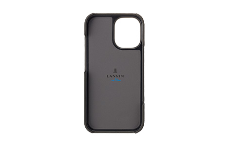 LANVIN en Bleu - Slim Wrap Case with Heart Charm for iPhone 16 [ Gray ]