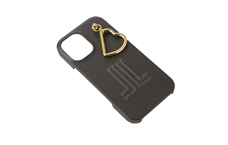 LANVIN en Bleu - Slim Wrap Case with Heart Charm for iPhone 16 [ Gray ]