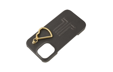 LANVIN en Bleu - Slim Wrap Case with Heart Charm for iPhone 16 [ Gray ]