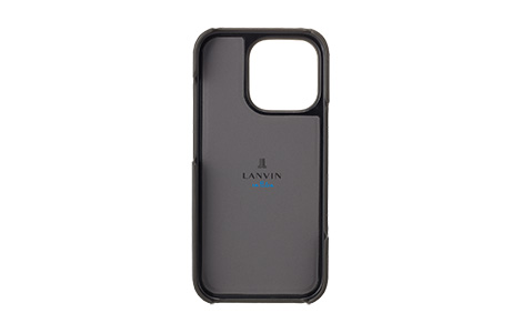 LANVIN en Bleu - Slim Wrap Case with Heart Charm for iPhone 16 Pro [ Gray ]