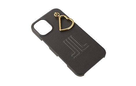 LANVIN en Bleu - Slim Wrap Case with Heart Charm for iPhone 16 Plus [ Gray ]