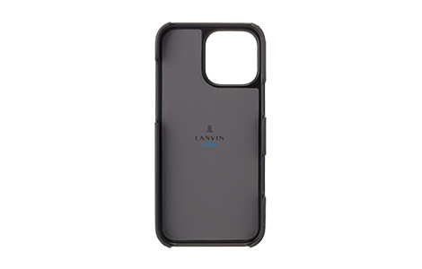 LANVIN en Bleu - Slim Wrap Case with Heart Charm for iPhone 16 Pro Max [ Gray ]