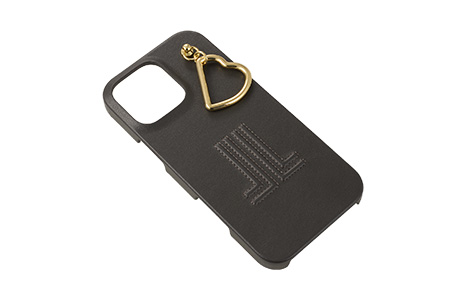 LANVIN en Bleu - Slim Wrap Case with Heart Charm for iPhone 16 Pro Max [ Gray ]