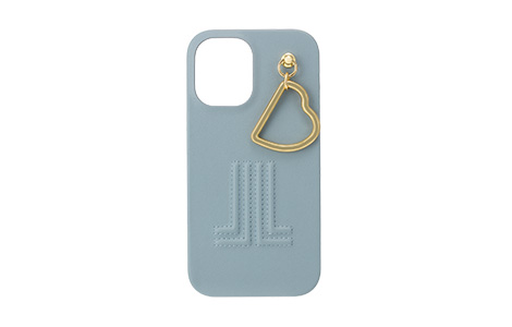 LANVIN en Bleu - Slim Wrap Case with Heart Charm for iPhone 16 [ Light Blue ]