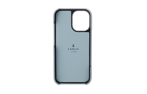 LANVIN en Bleu - Slim Wrap Case with Heart Charm for iPhone 16 [ Light Blue ]