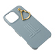 LANVIN en Bleu - Slim Wrap Case with Heart Charm for iPhone 16 Pro Max [ Light Blue ]