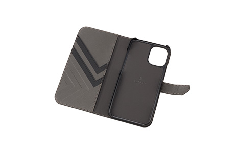 LANVIN COLLECTION - Folio Case Double Lined with MagSafe for iPhone 16 Plus [ Gray ]