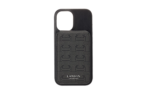 LANVIN COLLECTION - Wrap Case with MagSafe Card Wallet for iPhone 16 [ Black ]