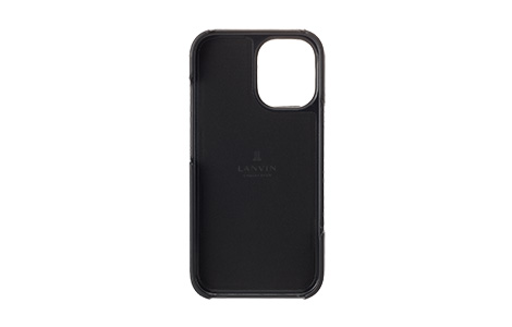 LANVIN COLLECTION - Wrap Case with MagSafe Card Wallet for iPhone 16 [ Black ]