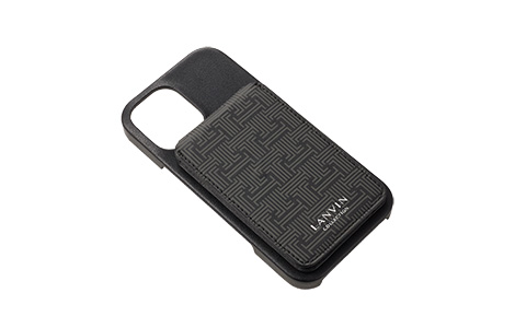 LANVIN COLLECTION - Wrap Case with MagSafe Card Wallet for iPhone 16 [ Black ]