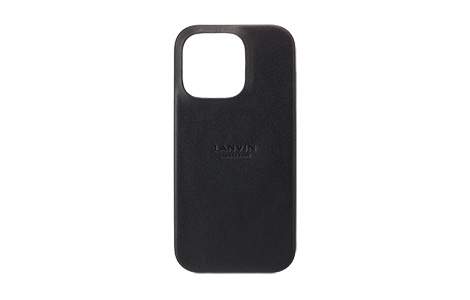 LANVIN COLLECTION - Wrap Case with MagSafe Card Wallet for iPhone 16 Pro [ Black ]