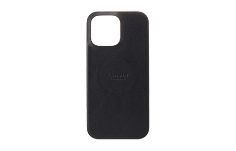 LANVIN COLLECTION - Wrap Case with MagSafe Card Wallet for iPhone 16 Pro Max [ Black ]