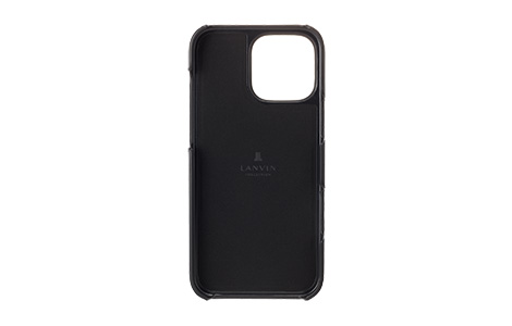 LANVIN COLLECTION - Wrap Case with MagSafe Card Wallet for iPhone 16 Pro Max [ Black ]