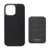 LANVIN COLLECTION - Wrap Case with MagSafe Card Wallet for iPhone 16 Pro Max [ Black ]