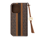 MICHAEL KORS - Folio Case Stripe with Tassel Charm for Magsafe for iPhone 16 Pro [ Brown ]