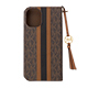 MICHAEL KORS - Folio Case Stripe with Tassel Charm for Magsafe for iPhone 16 Plus [ Brown ]