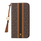 MICHAEL KORS - Folio Case Stripe with Tassel Charm for Magsafe for iPhone 16 Pro Max [ Brown ]