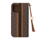 MICHAEL KORS - Folio Case Stripe with Tassel Charm for Magsafe for iPhone 16 Pro Max [ Brown ]