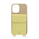 ELLE - Wrap Case with Pouch for iPhone 16 [ Beige~Yellow ]