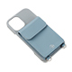 ELLE - Wrap Case with Pouch for iPhone 16 [ Gray~Light Blue ]