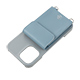 ELLE - Wrap Case with Pouch for iPhone 16 [ Gray~Light Blue ]