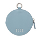 ELLE - Wrap Case with Pouch for iPhone 16 [ Gray~Light Blue ]