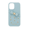 Samantha Thavasa- Wrap Case with Bijou for iPhone 16 [ Light Blue ]