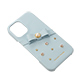 Samantha Thavasa- Wrap Case with Bijou for iPhone 16 [ Light Blue ]