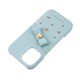 Samantha Thavasa- Wrap Case with Bijou for iPhone 16 [ Light Blue ]