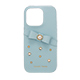 Samantha Thavasa- Wrap Case with Bijou for iPhone 16 Pro [ Light Blue ]