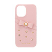 Samantha Thavasa- Wrap Case with Bijou for iPhone 16 [ Salmon Pink ]