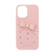 Samantha Thavasa- Wrap Case with Bijou for iPhone 16 [ Salmon Pink ]