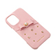 Samantha Thavasa- Wrap Case with Bijou for iPhone 16 [ Salmon Pink ]