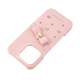 Samantha Thavasa- Wrap Case with Bijou for iPhone 16 Pro [ Salmon Pink ]