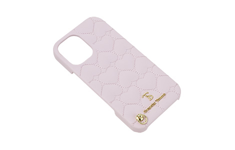 Samantha Thavasa- Wrap Case Heart Quilting with Hand Strap for iPhone 16 [ Lavender Pink ]