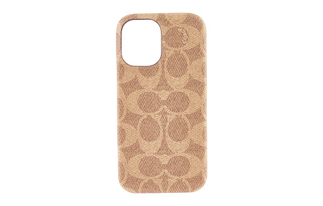 COACH - Slim Wrap Case for iPhone 16 [ Signature C Tan ]